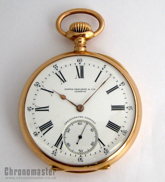 Patek Philippe 18k Gents Automatic Pocket Watch PAT 10 Chronomaster UK