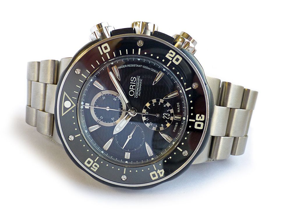 oris titanium diver chronograph