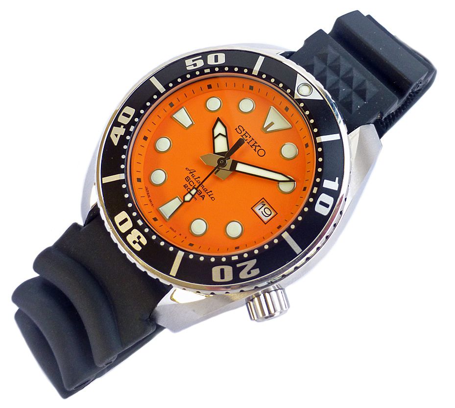 seiko automatic diver orange