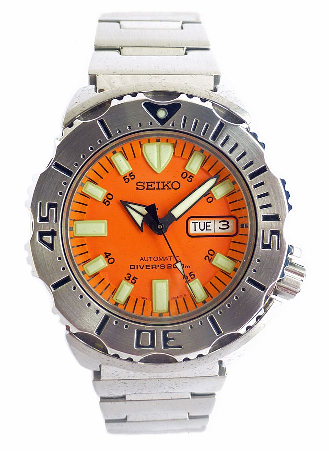 seiko divers watch orange monster