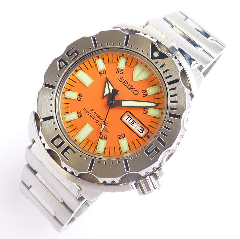 seiko 5 orange monster