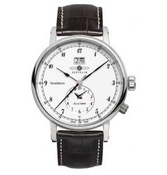 Zeppelin Zeppelin Nordstern Dual Time White Dial 7540-1