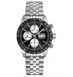 LeJour Le Jour Chronograph. Black Sunray - White LJ-LM-006