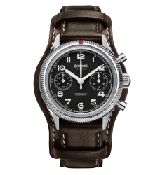 Hanhart Hanhart 417 ES 1954 Size 39 mm on Brown Bund Strap 417ES BN