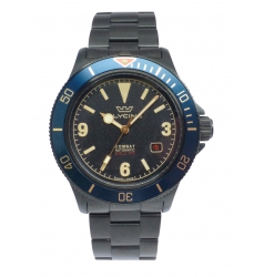 Pre Owned Glycine Glycine Combat Sub Black Steel NWW 2117