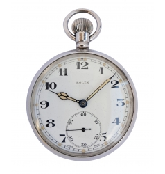 Rolex Rolex GSTP WWII British Military Issued Pocket Watch White Dial NWW 2297