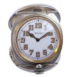 Rolex Rolex Sterling Silver Hand Winding Travel Clock NWW 2300