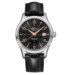 Atlantic Atlantic Worldmaster 1888 Automatic Vintage Black & Rose Gold 55750.41.65R