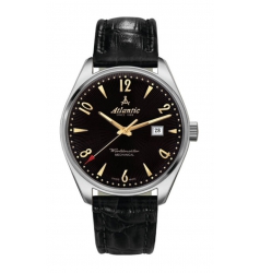 Atlantic Worldmaster Art Deco Mechanical Black & Gold 51651.41.65G