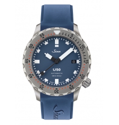 Sinn Sinn U50 B on Silicone Strap 1050.0101